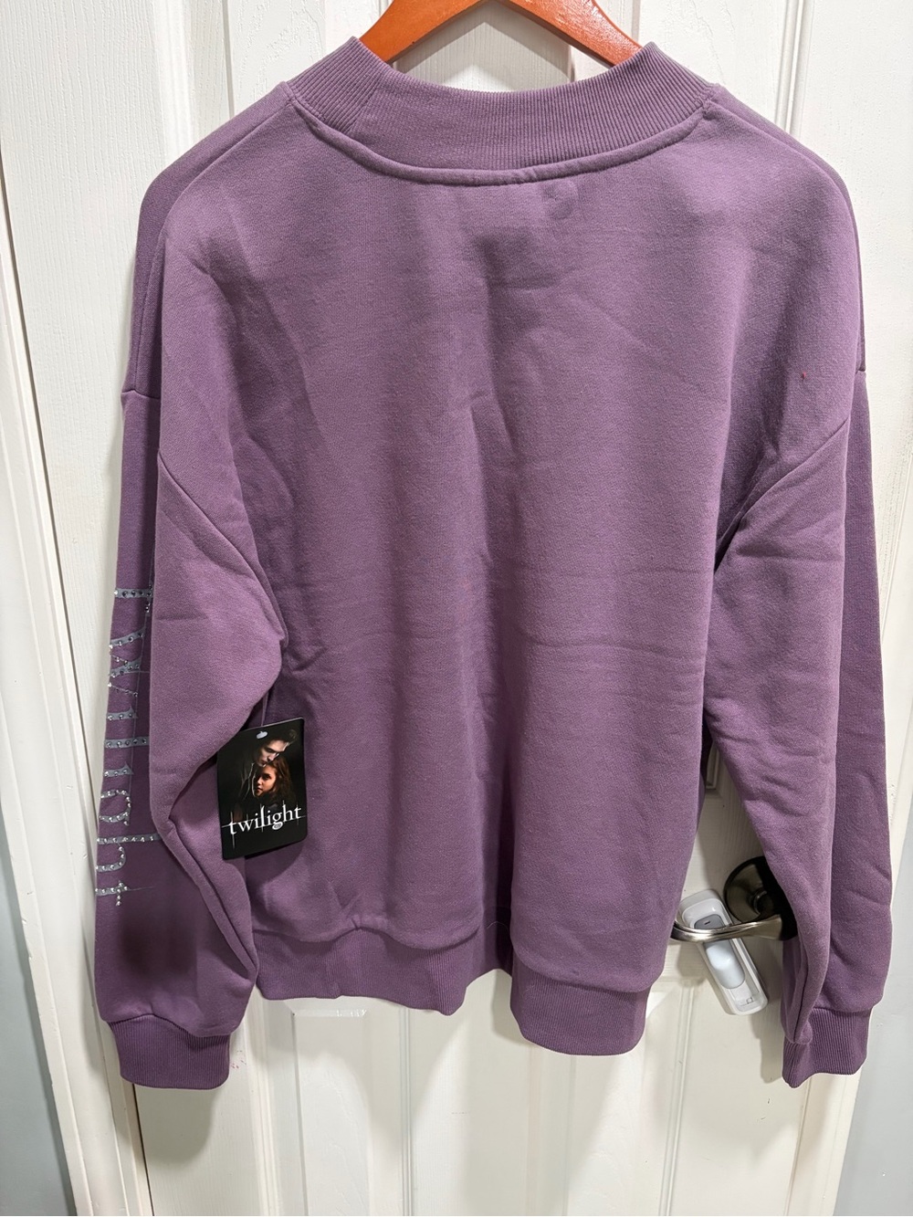 Lavender Twilight Saga Graphic Crewneck Sweater - Picture 2 of 4